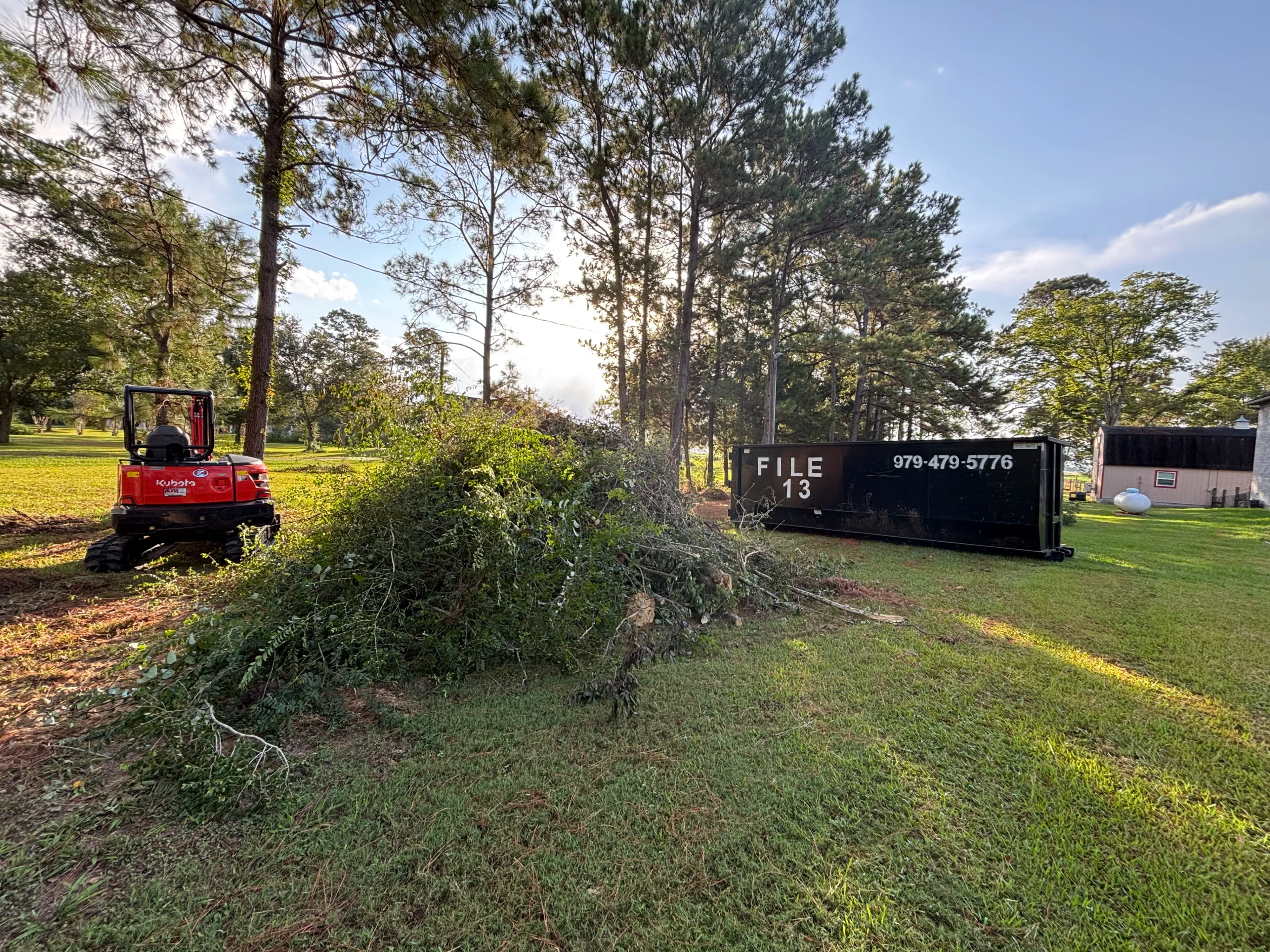 Project Fence Line Brush Clearing and Debris Hauling Done Right image