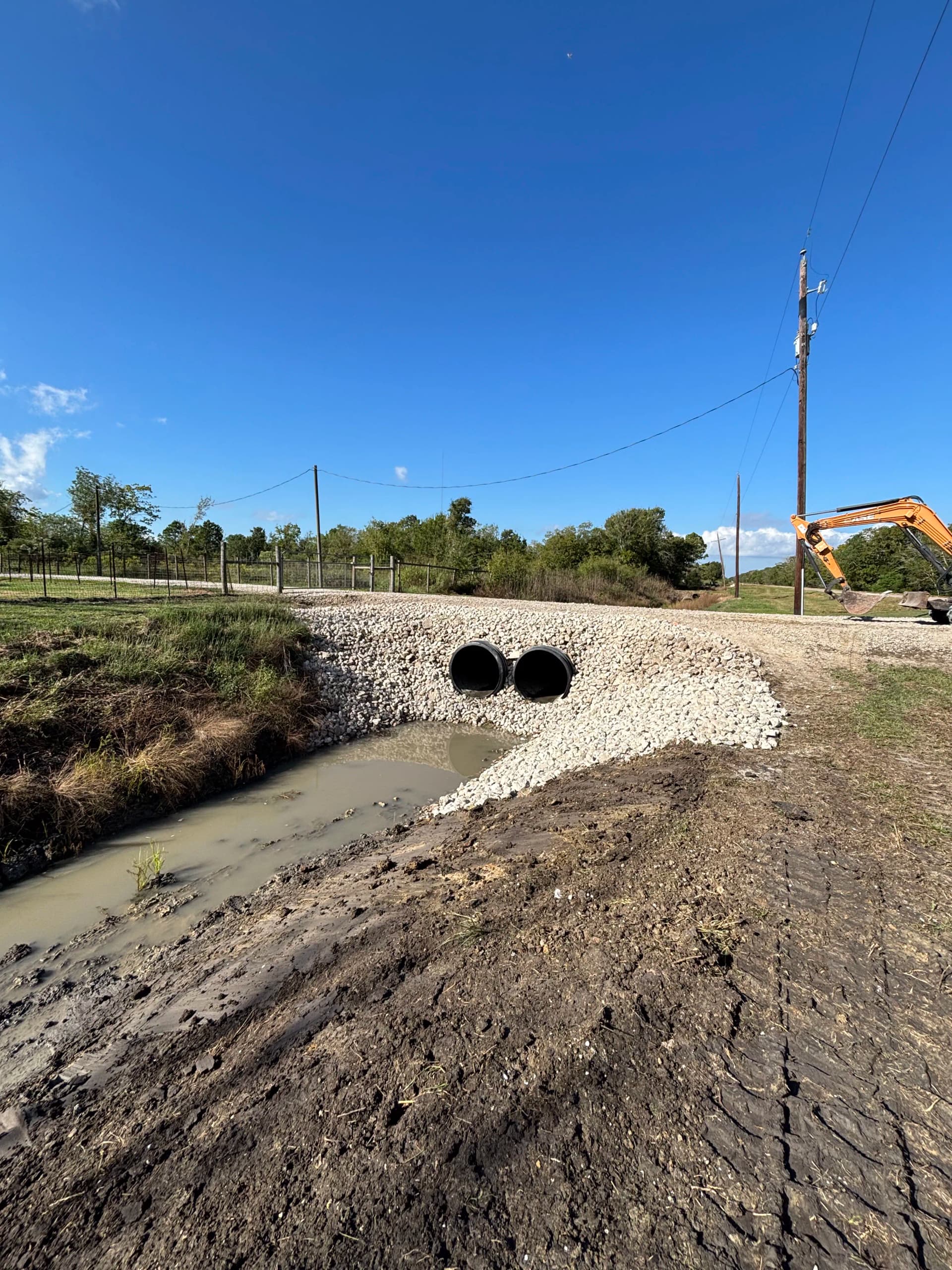 Gallery photos for Culvert Bank Repair and Bull Rock Installation in Rosharon: Image #4
