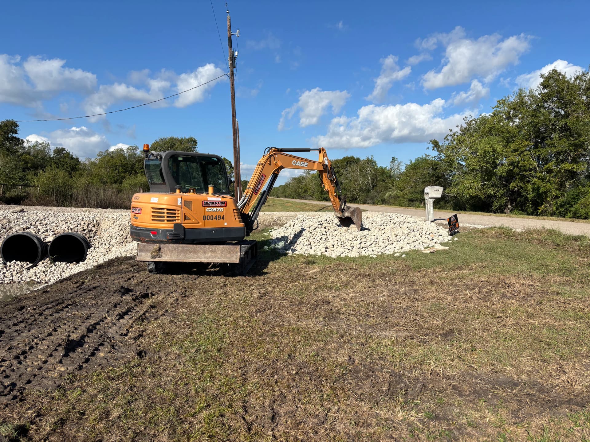 Gallery photos for Culvert Bank Repair and Bull Rock Installation in Rosharon: Image #5